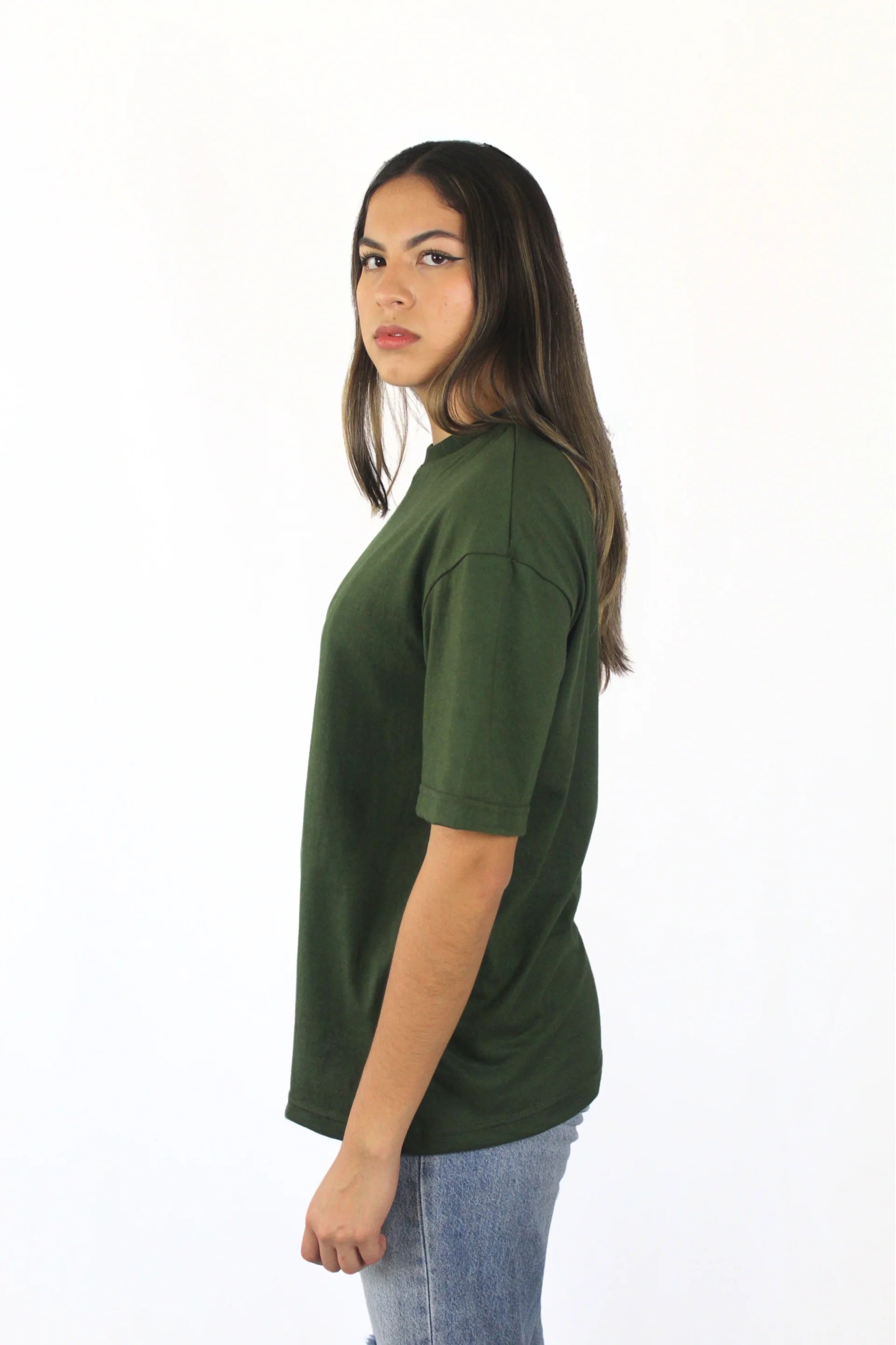 ARMY GREEN 200 GSM OVERSIZE
