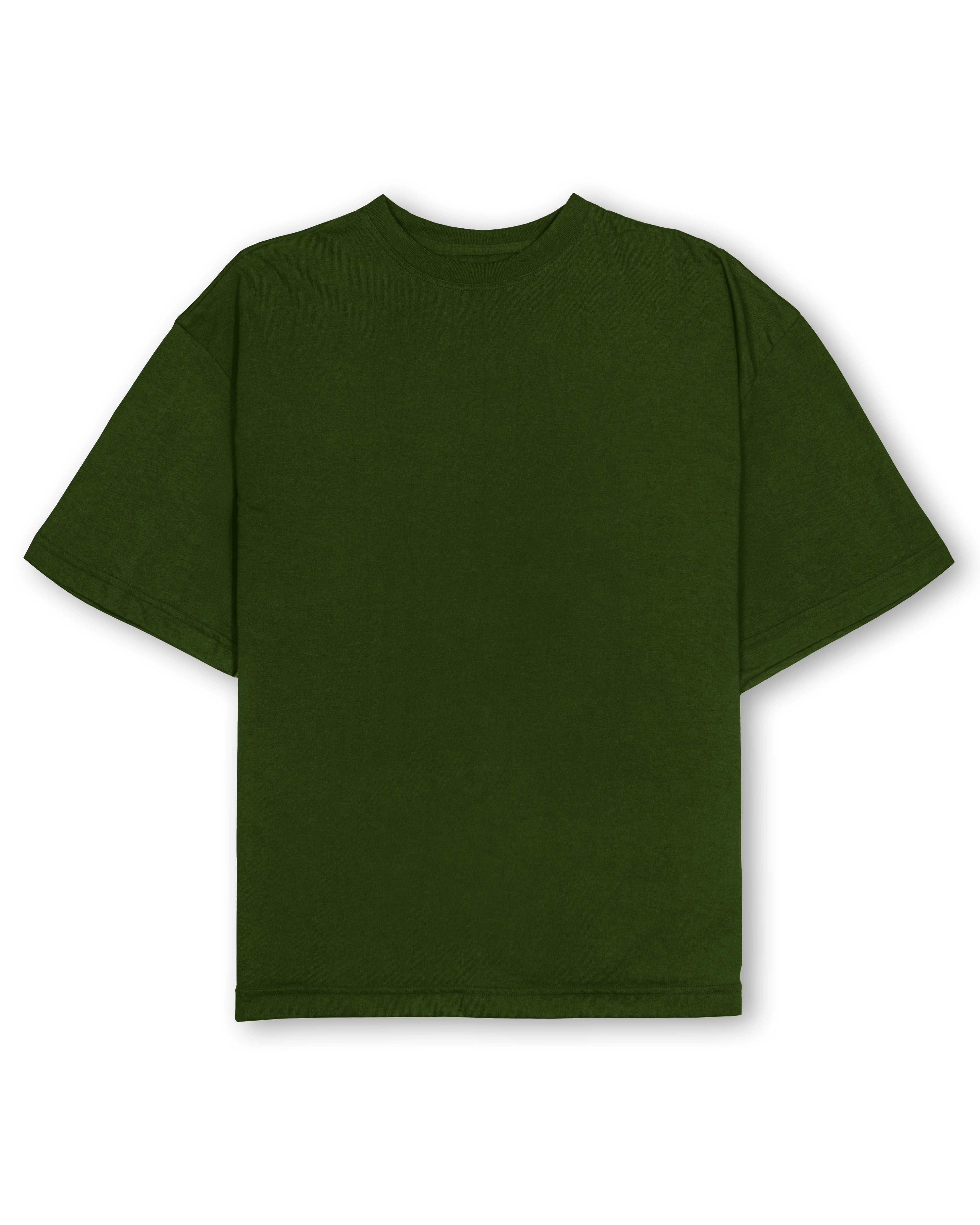 ARMY GREEN 200 GSM OVERSIZE