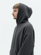 HOODIE HEAVYWEIGHT PREMIUM CARBON BLACK OVERSIZE