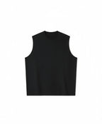 TANK TOP BLACK 250 GSM OVERSIZE