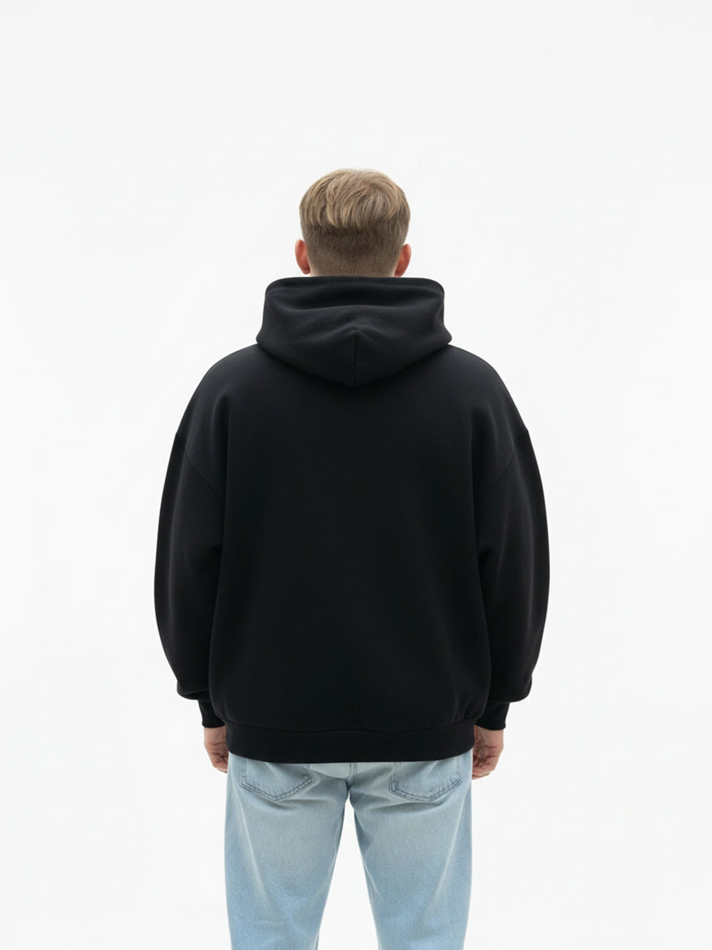 HOODIE HEAVYWEIGHT PREMIUM BLACK OVERSIZE