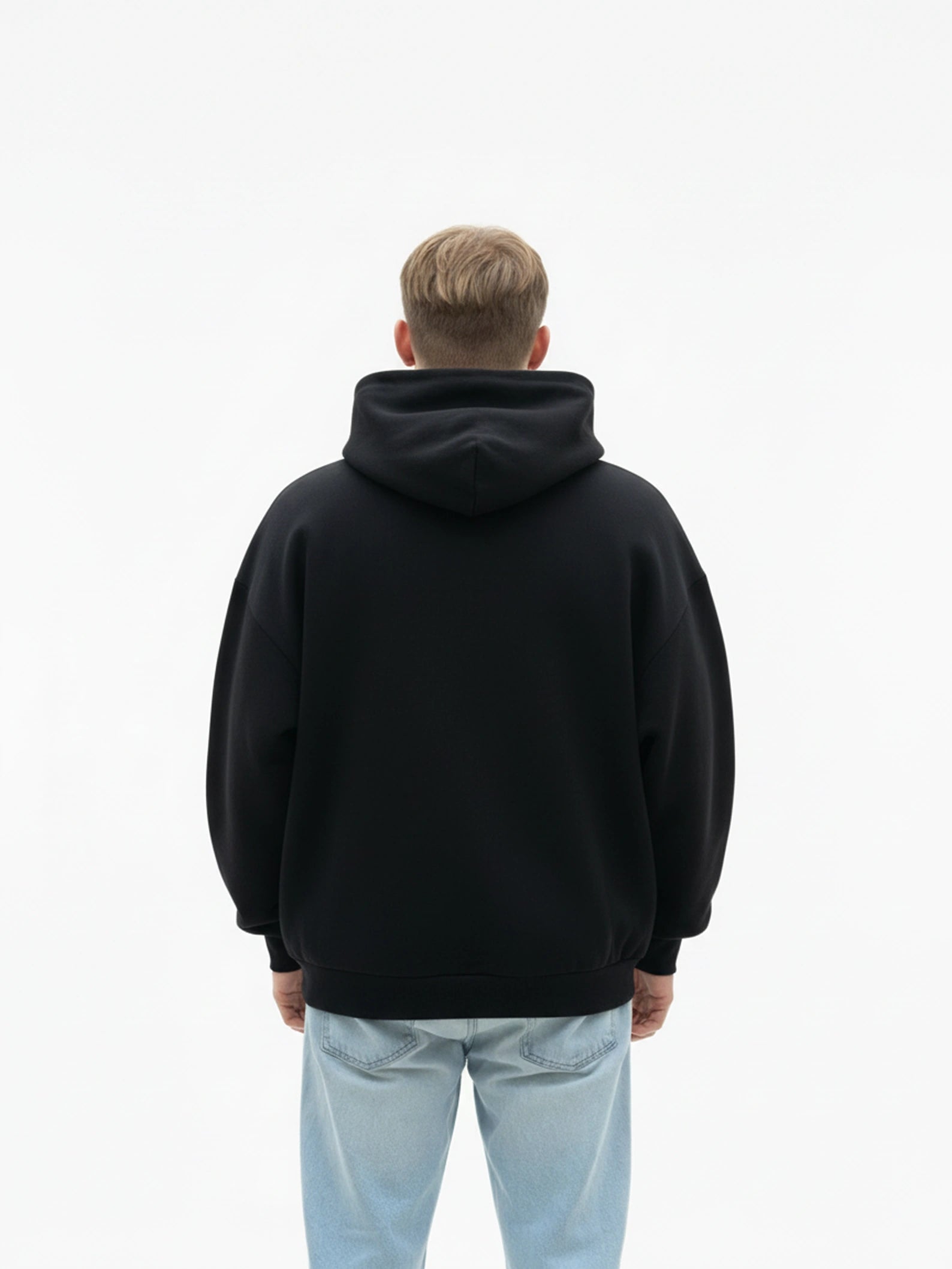 HOODIE HEAVYWEIGHT PREMIUM BLACK OVERSIZE