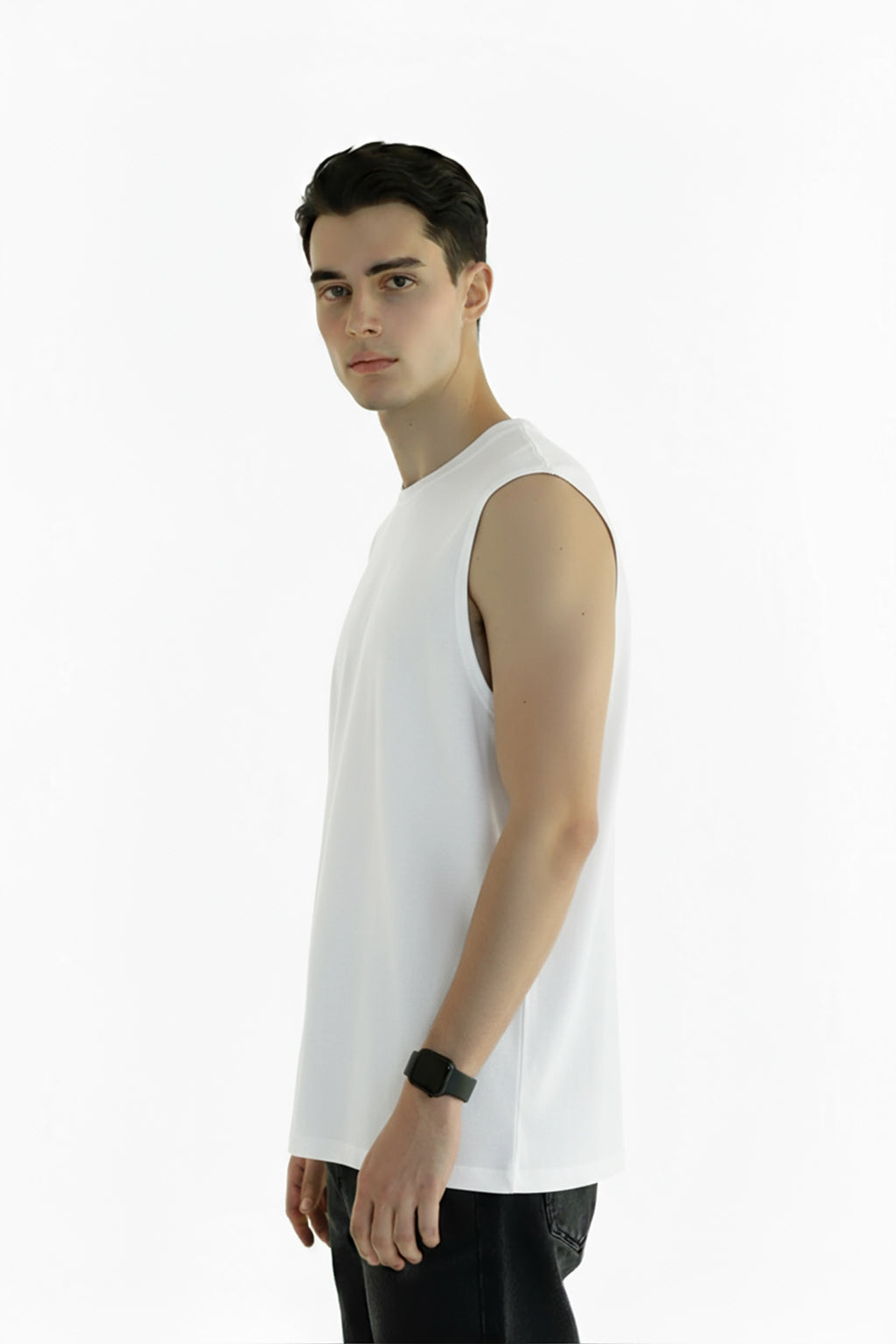 TANK TOP WHITE 250 GSM OVERSIZE