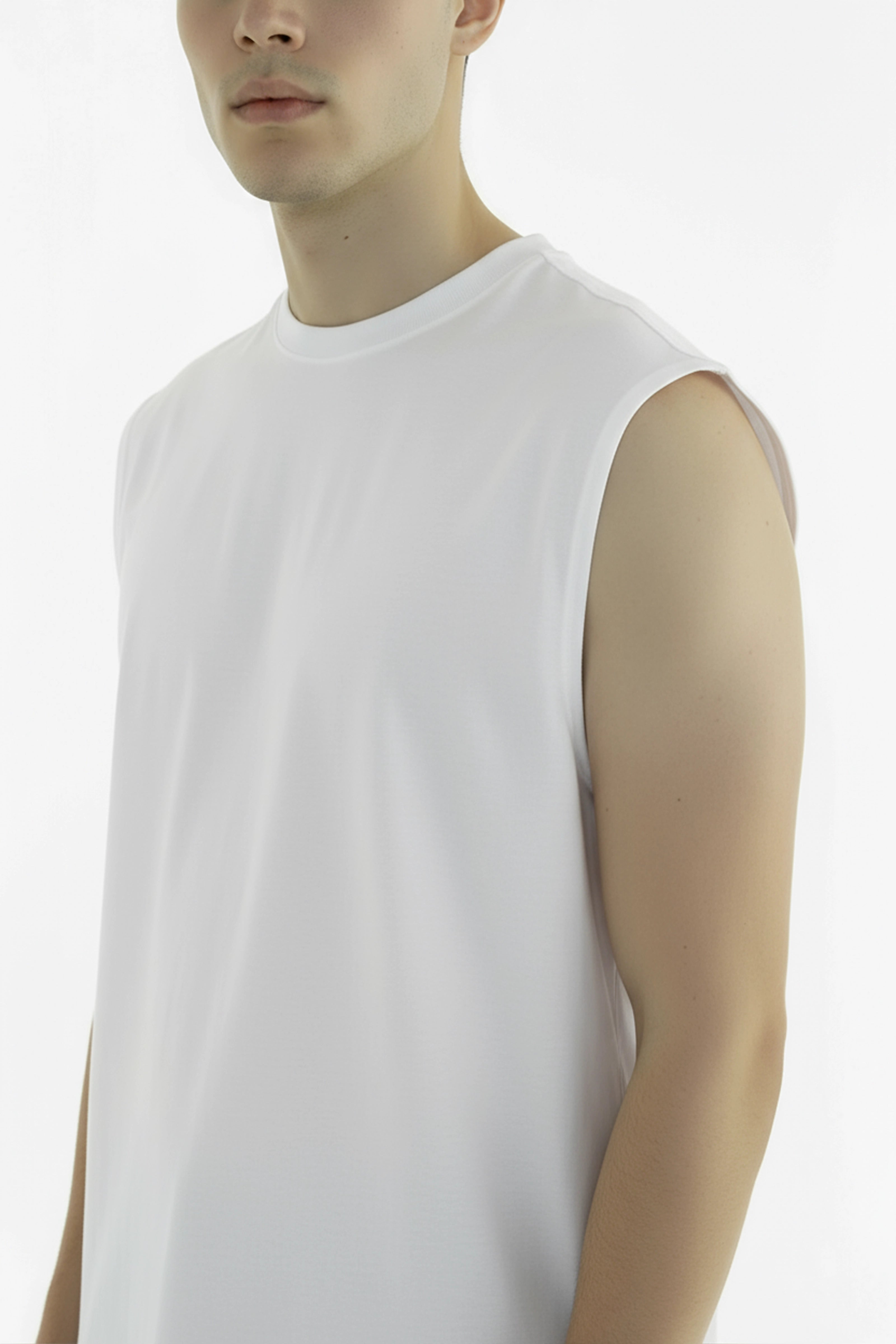 TANK TOP WHITE 250 GSM OVERSIZE